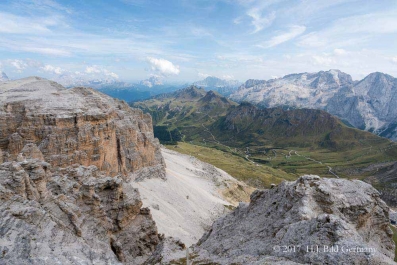 Dolomiten: Vom Pass Pordoi zum Piz Boe und zurück